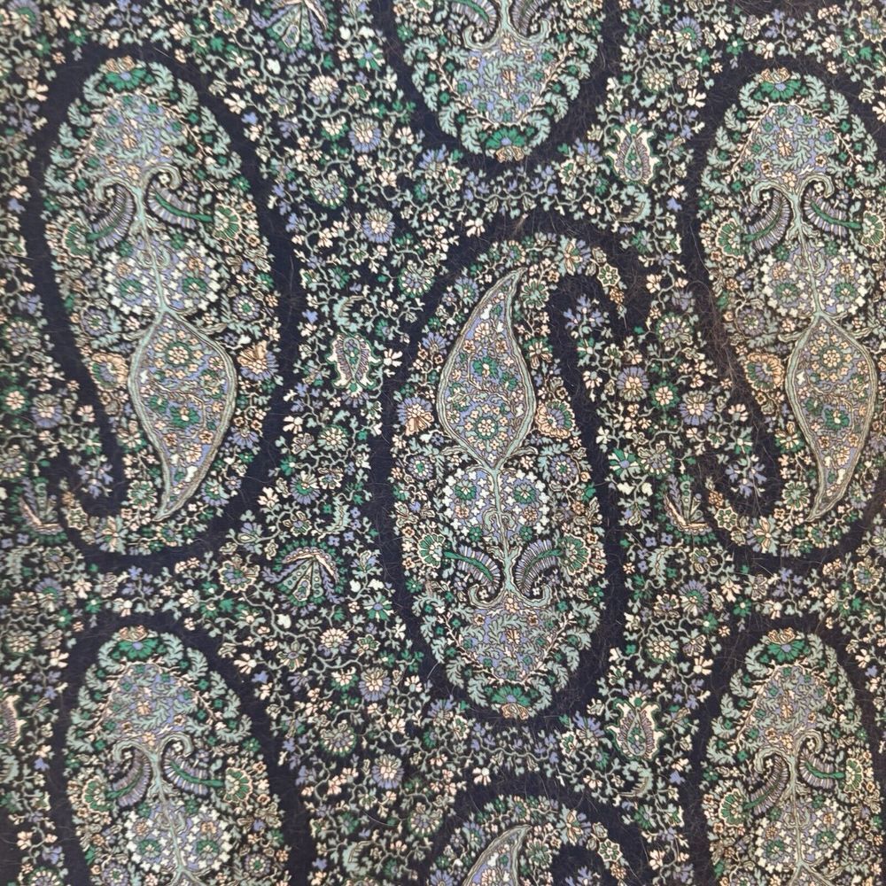 J Crew Paisley Blue Size 4 Knee Length Skirt Women's Pencil Skirt - Picture 3 of 7